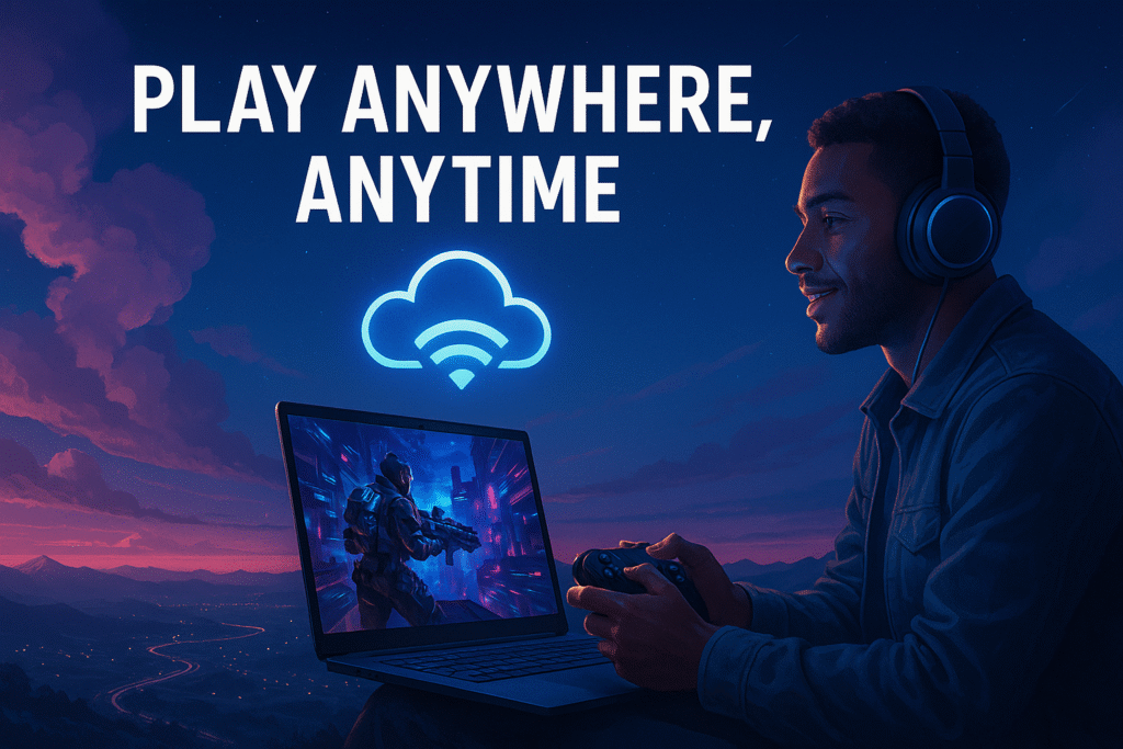 play anytime, anywhere with cloud gaming